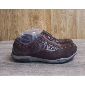 Merrell Barrado Athletic Shoes Women's Size‎ 7.5 Brown Zip Front